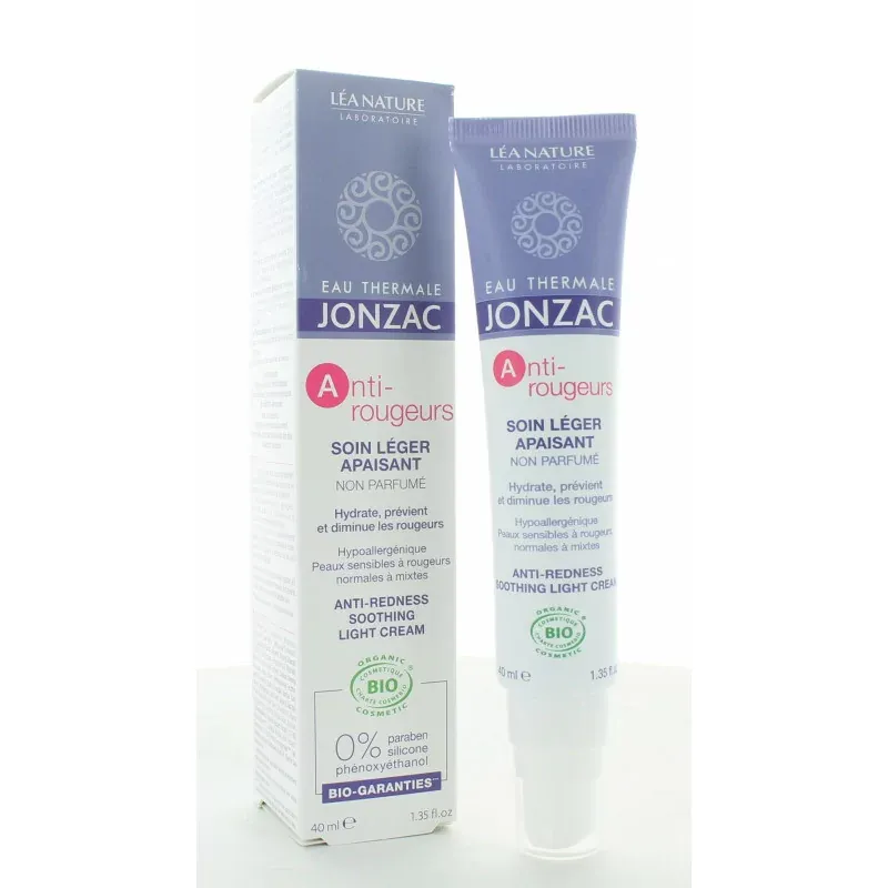 Jonzac Anti-rougeurs Soin Léger Apaisant 40ml