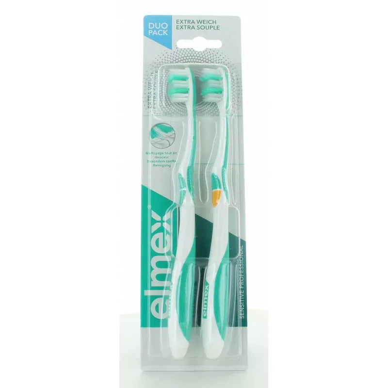Elmex Sensitive Professional Brosses à Dents Extra Souple X2