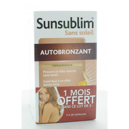 Sunsublim Autobronzant 3X28 capsules