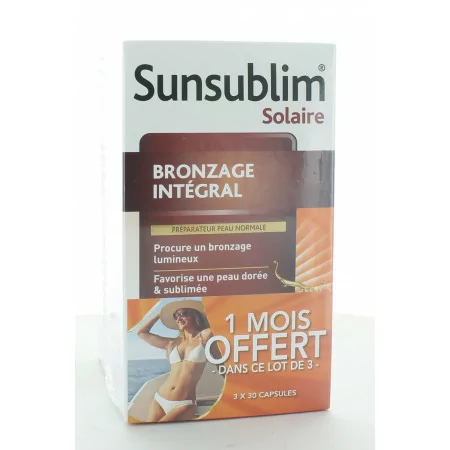 Sunsublim Bronzage Intégral 3X30 capsules
