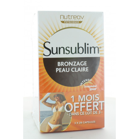 Sunsublim Bronzage Peau Claire 3X28 capsules