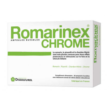 Dissolvurol Romarinex Chrome 20 ampoules