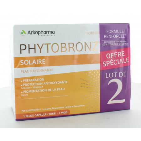 Arkopharma Phytobronz Solaire 2X30 capsules