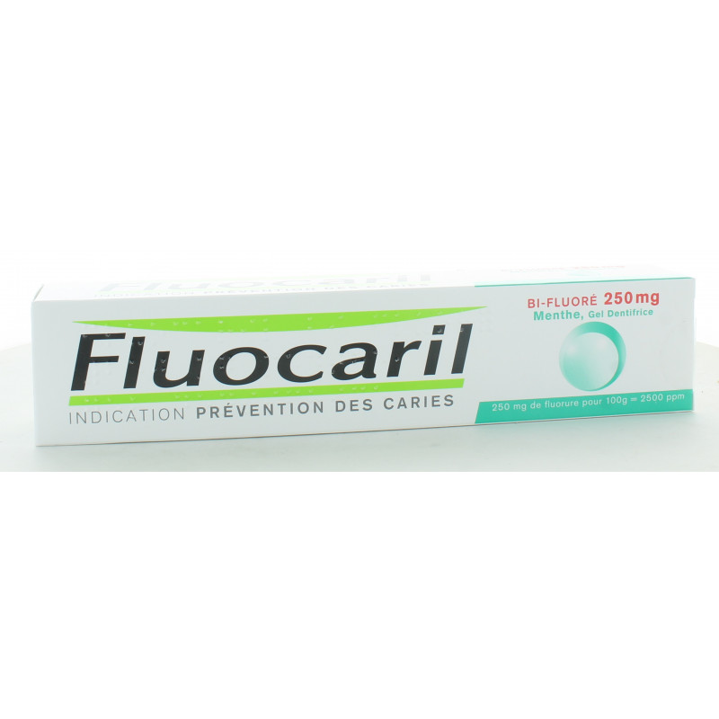 Dentifrice Fluocaril Bi-Fluoré 250 mg Dentifrice Gel Menthe 75ml