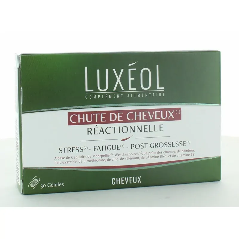 Luxéol Chute de Cheveux Réactionnelle 30 gélules