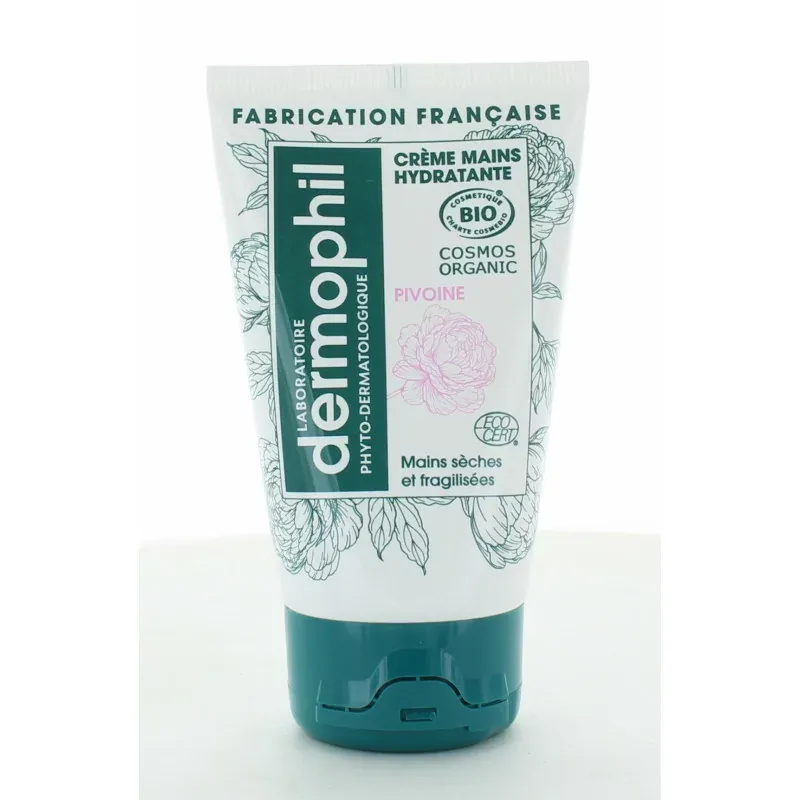 Dermophil Crème Mains Hydratante Bio Pivoine 50ml