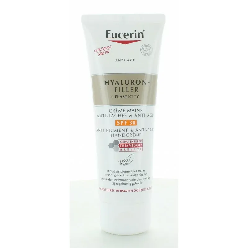 Eucerin Hyaluron-Filler + Elasticity Crème Mains Anti-taches SPF30 75ml- Univers Pharmacie