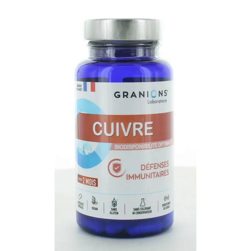 Granions Cuivre 60 gélules