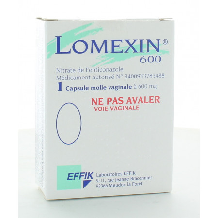 Lomexin 600 mg 1 capsule vaginale