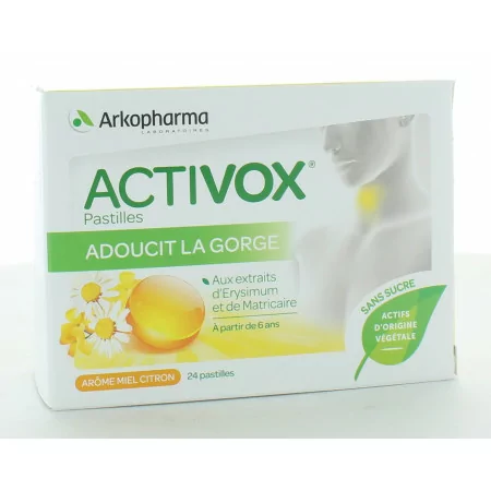 Arkopharma Activox Miel Citron 24 pastilles