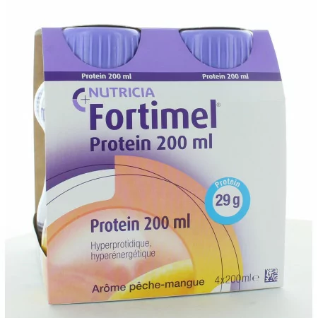 Nutricia Fortimel Protein Arôme Pêche-Mangue x4 200ml