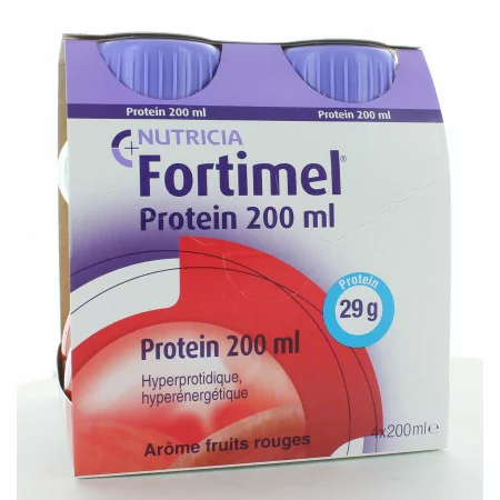 Nutricia Fortimel Protein Arôme Fruits Rouge x4 200ml