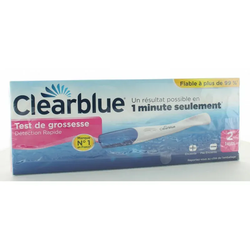 Clearblue Test de Grossesse Détection Rapide X2