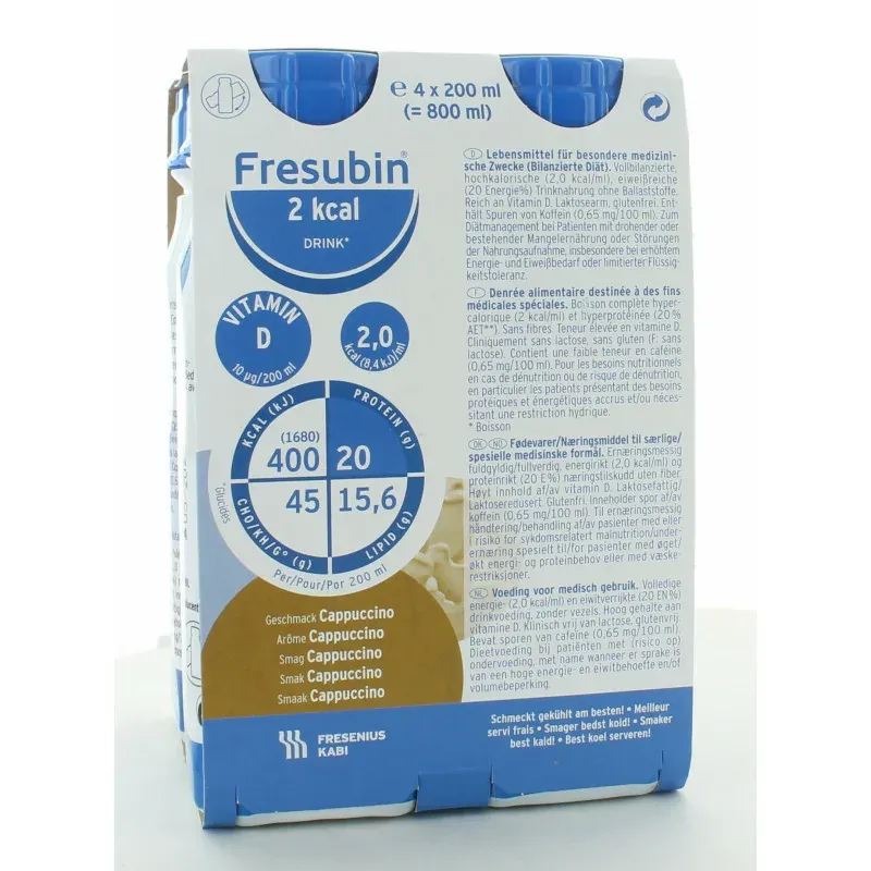 Fresubin 2Kcal Drink Arôme Cappuccino x4 200ml