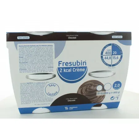 Frésubin 2Kcal Crème Arôme Chocolat x4 200g