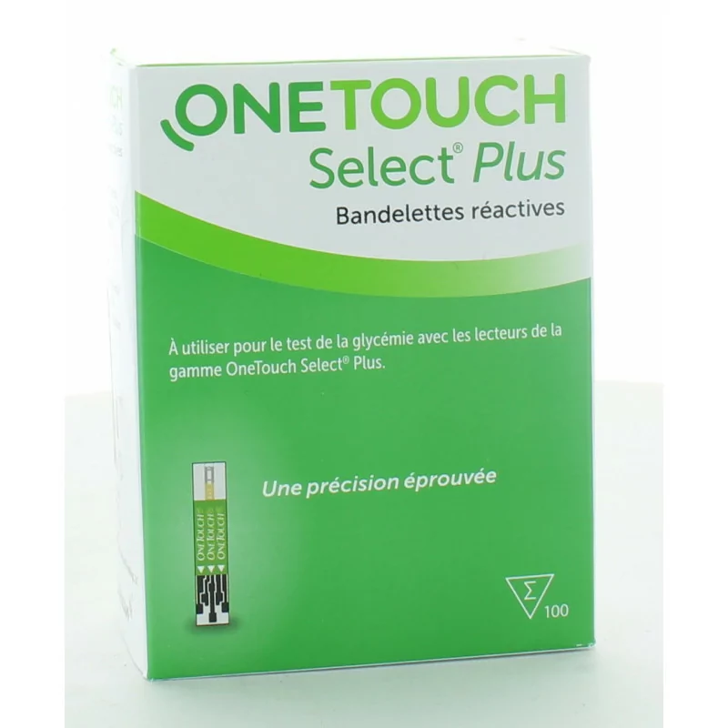 Bandelettes glycémie pour glucomètre OneTouch Select Plus