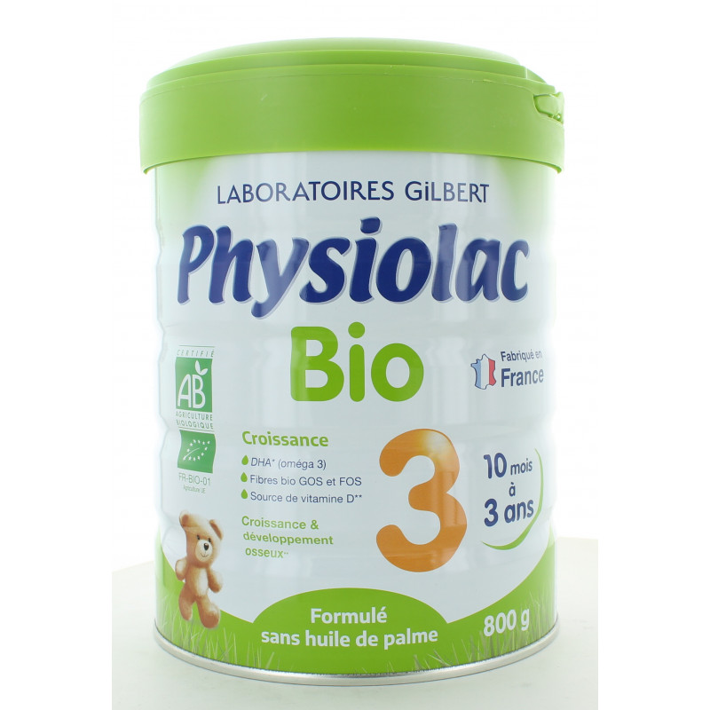 Physiolac Bio 3 Lait Croissance 800g Physiolac Bio 3 Lait Croissance 800g