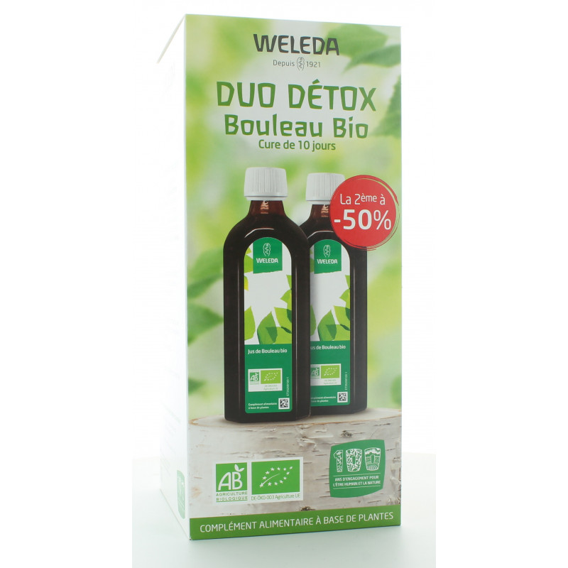 Weleda Duo Détox Bouleau Bio 2X250ml + 1 Bouteille Offerte Weleda Duo Détox Bouleau Bio 2X250ml + 1 Bouteille Offerte