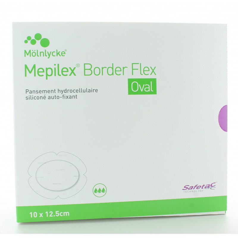 Mepilex Border Flex Oval 10 X 12.5cm 16 Pièces