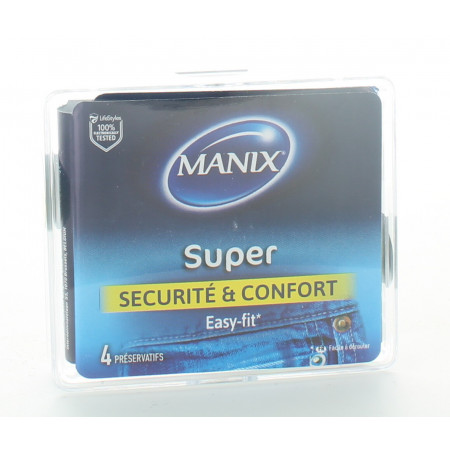Manix Préservatifs Super Sécurité & Confort X4