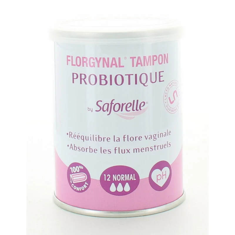 Saforelle Florgynal Tampons Probiotiques Flux Normal X12