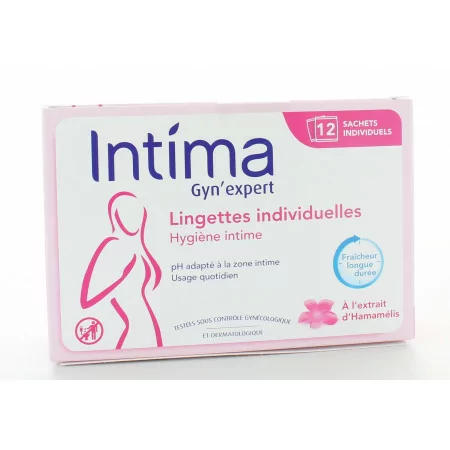 Intima Gyn'expert Lingettes Individuelles X12