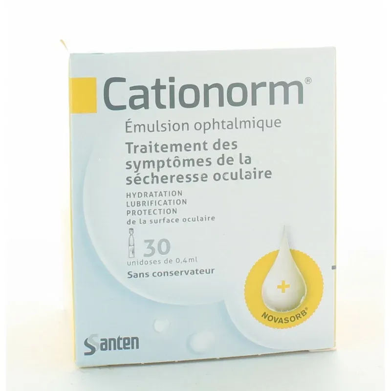 Cationorm Émulsion Ophtalmique 30 unidoses
