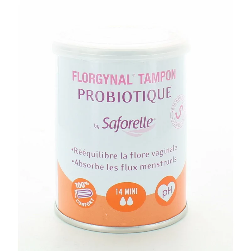 Saforelle Florgynal Tampons Probiotiques Mini X14