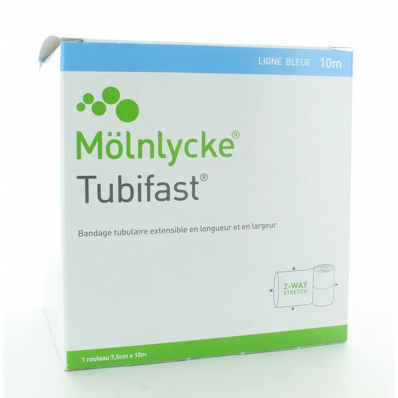 Tubifast Ligne Bleue Bandage Tubulaire 7,5cmX10m