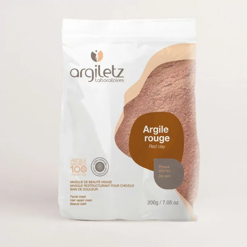 Argiletz Argile Rouge Peaux Sèches 200g