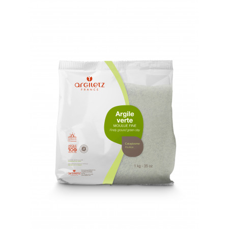 Argiletz Argile Verte Moulue Fine 1kg