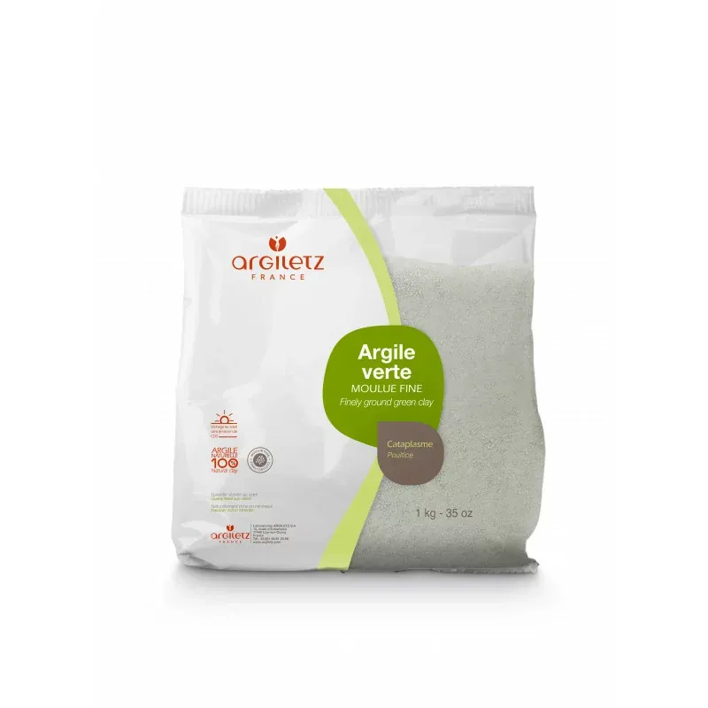 Argiletz Argile Verte Moulue Fine 1kg