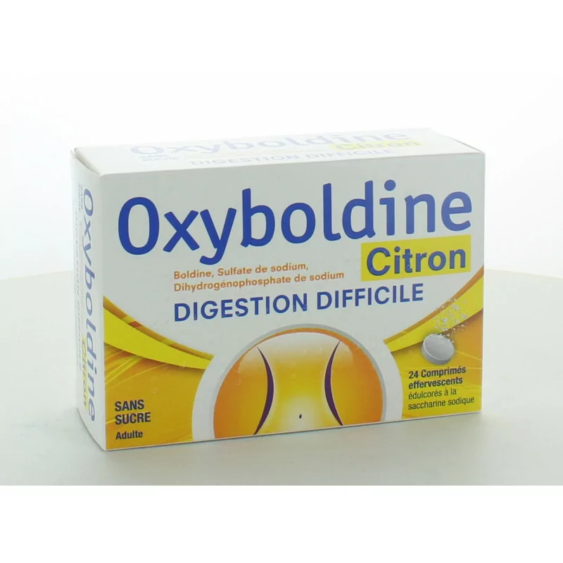 Oxyboldine Citron 24 comprimés