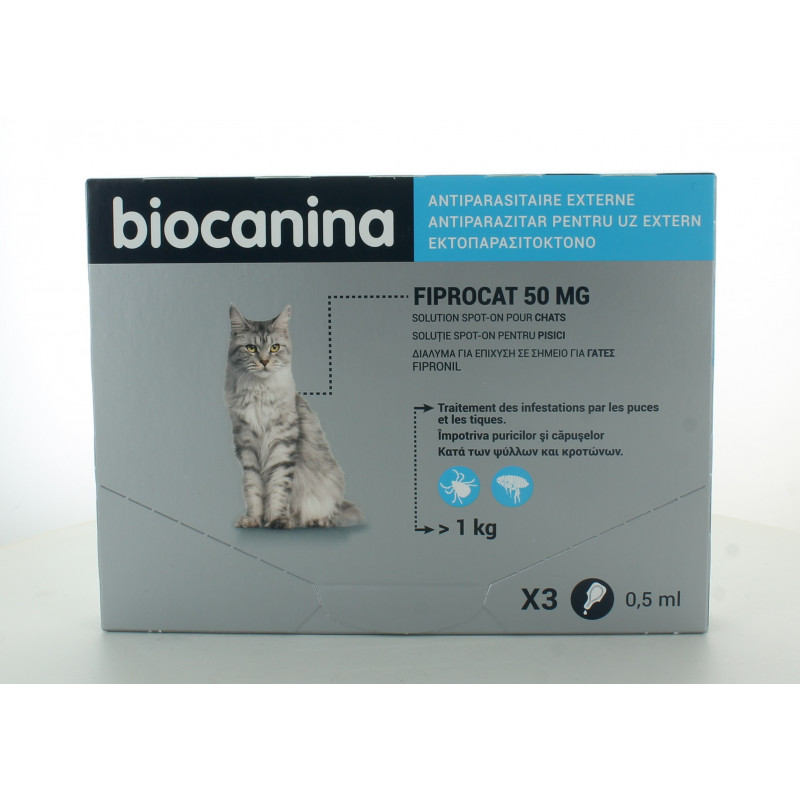 Biocanina Fiprocat 50mg X3