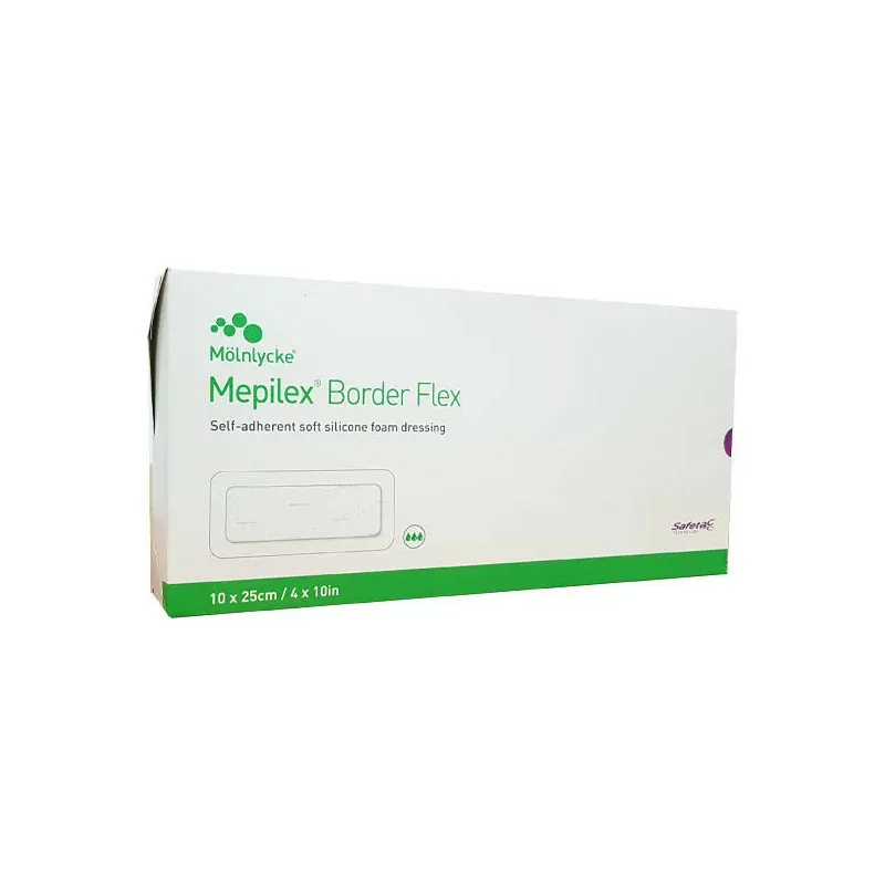 Mepilex Pansements Border Flex 10X25cm 10 pièces