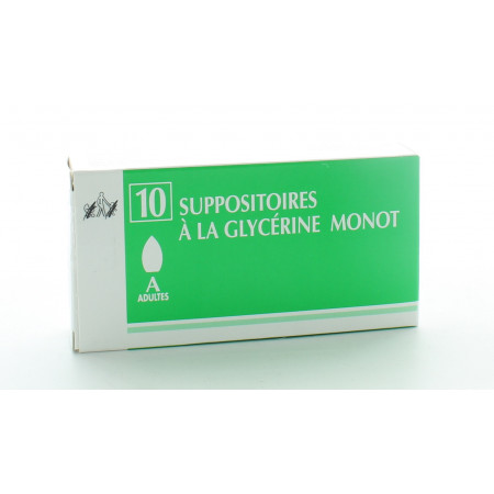 Suppositoires à la Glycérine Monot X10