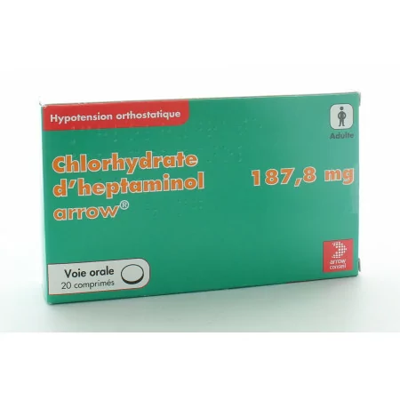 Chlorydrate d'Heptaminol 187,8mg 20 comprimés