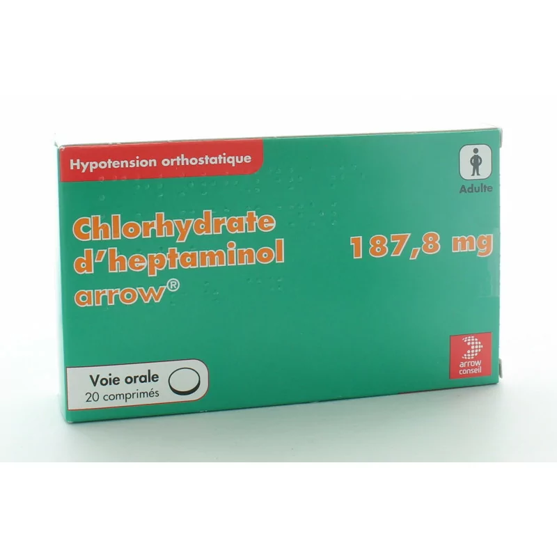 Chlorydrate d'Heptaminol 187,8mg 20 comprimés