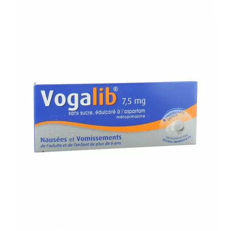 Vogalib 7,5 mg sans sucre 8 lyophilisats oraux