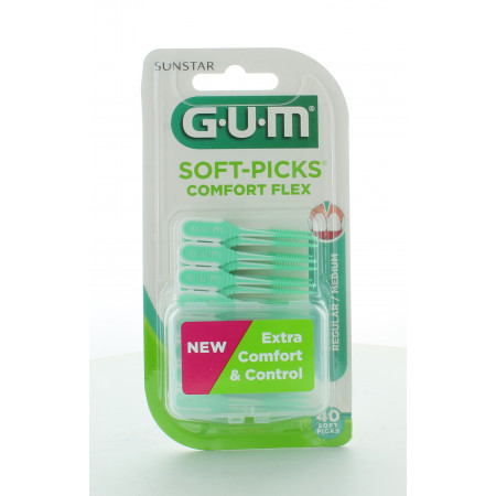 GUM Soft-Picks Comfort Flex 40 bâtonnets