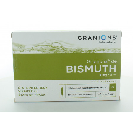 Granions de Bismuth 2mg/2ml 10 Ampoules