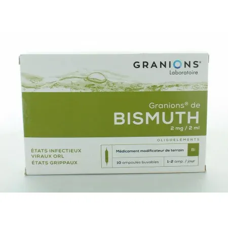 Granions de Bismuth 2mg/2ml 10 Ampoules