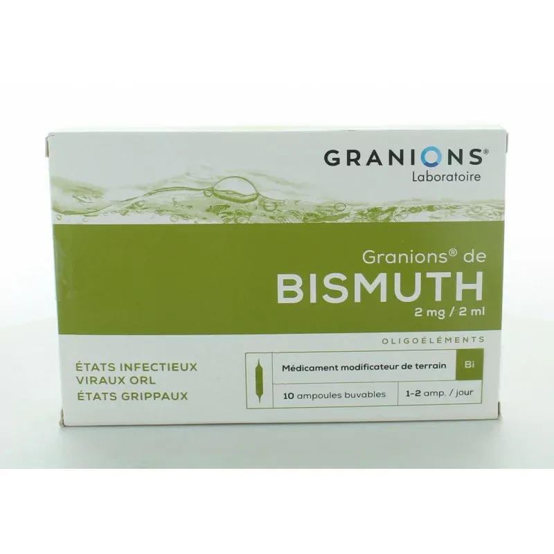 Granions de Bismuth 2mg/2ml 10 Ampoules