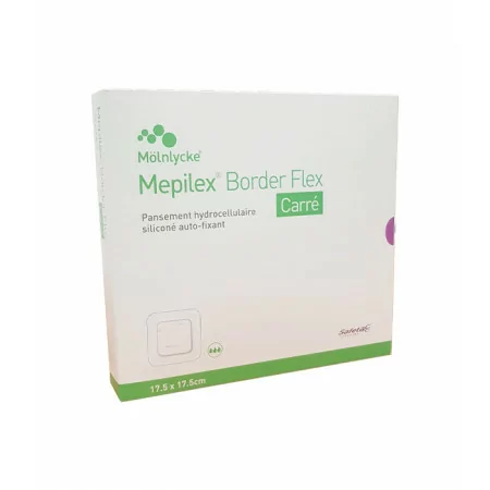 Mepilex Pansements Border Flex Carré 17,5X17,5cm 10 pièces
