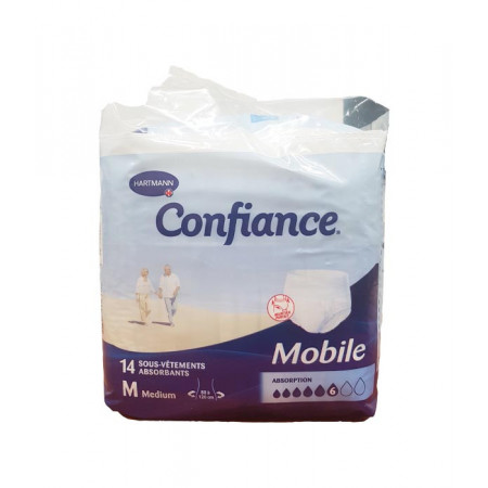 Confiance Mobile Taille M Niveau 6 14 sous-vêtements absorbants