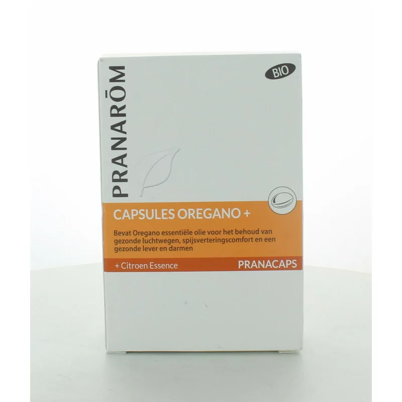 Origan + Citron Bio, Pranacaps - Résistance 30 capsules huile essentielle