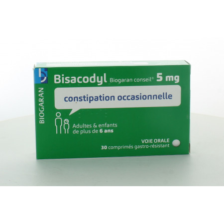 Biogaran Bisacodyl 5mg 30 comprimés