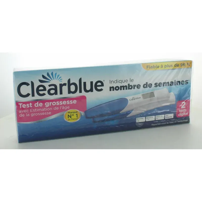 Clearblue Test de Grossesse Estimation Âge X2