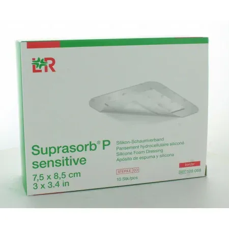L&R Suprasorb P Sensitive7,5 X 8,5cm 10 pièces