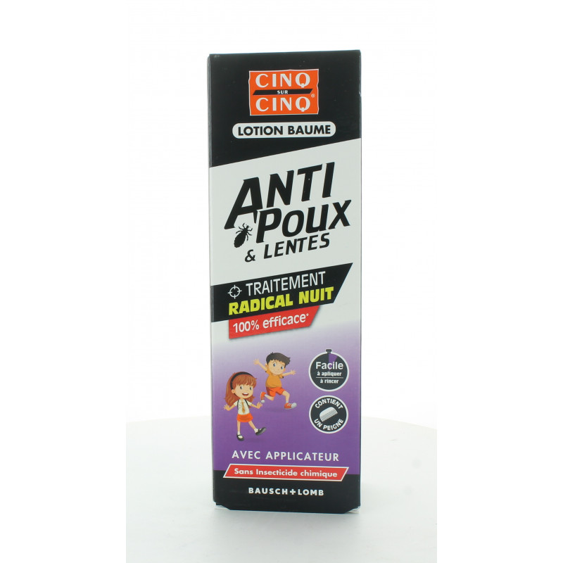 Cinq sur Cinq Lotion Baume Anti Poux et Lentes 100ml Cinq sur Cinq Lotion Baume Anti Poux et Lentes 100ml